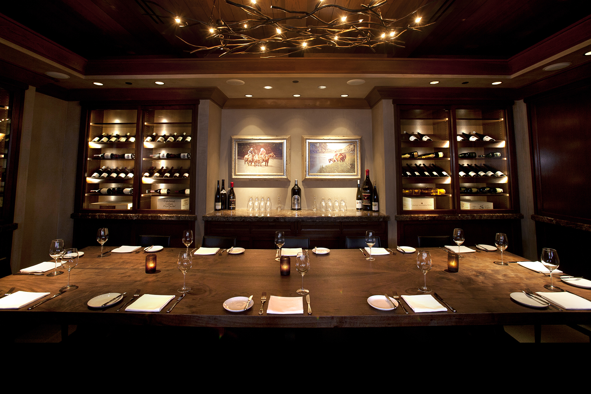 he Ranch Restaurant Anaheim steakhouse elegant interior upscale dining near Disneyland